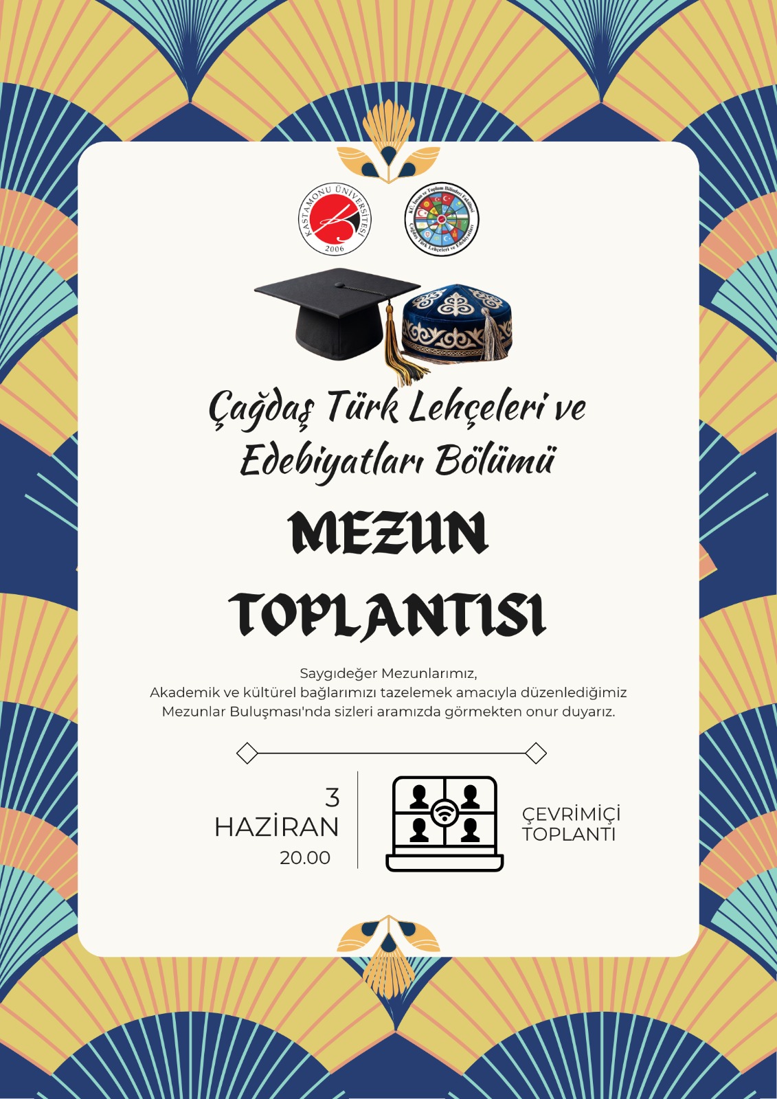 Çağdaş Türk Lehçeleri ve Edebiyatları Bölümü Mezunlarıyla Çevrim İçi Toplantıda Buluştu
